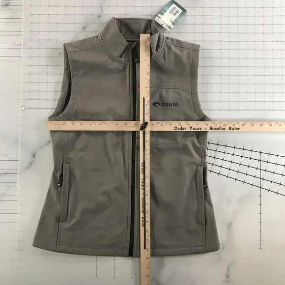 Costa Vest Mens Medium Gray Water-Resistant Insulated Storm Gray FQA500201X - Picture 8 of 10